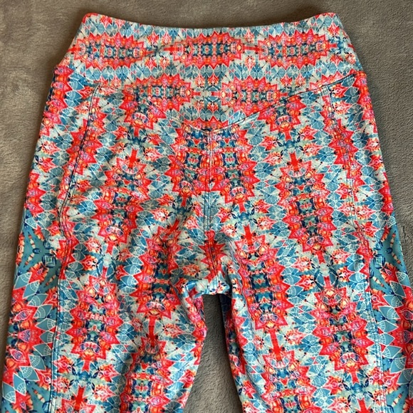 🎯NWOT Wolven Amalfi Flare Blue Pink Size XSP - Picture 9 of 14